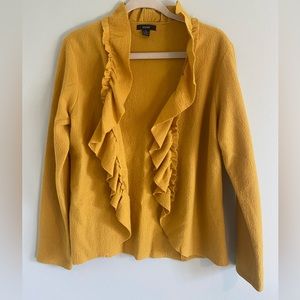 Alfani Sweater/Blazer in Mustard Yellow - Perfect for Fall!